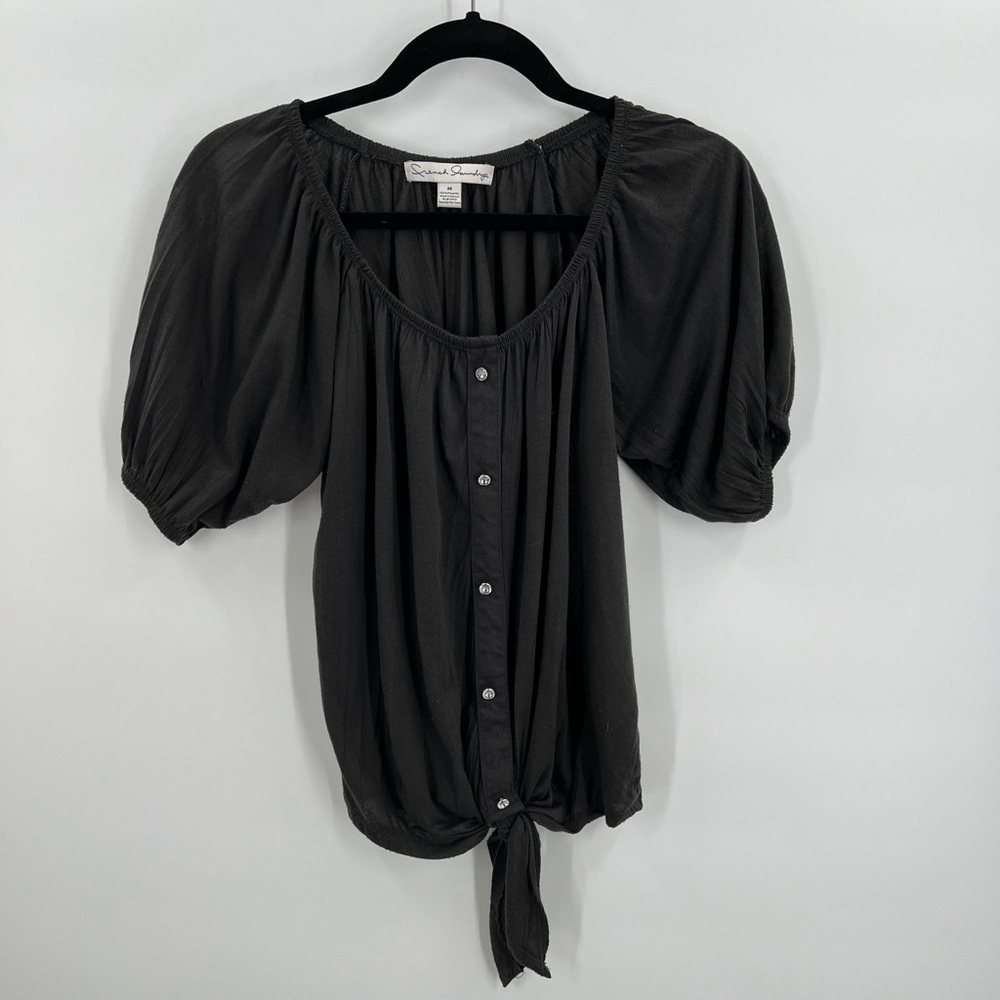 French Laundry Knot Shirt 1/2 Sleeve Ladies Medium